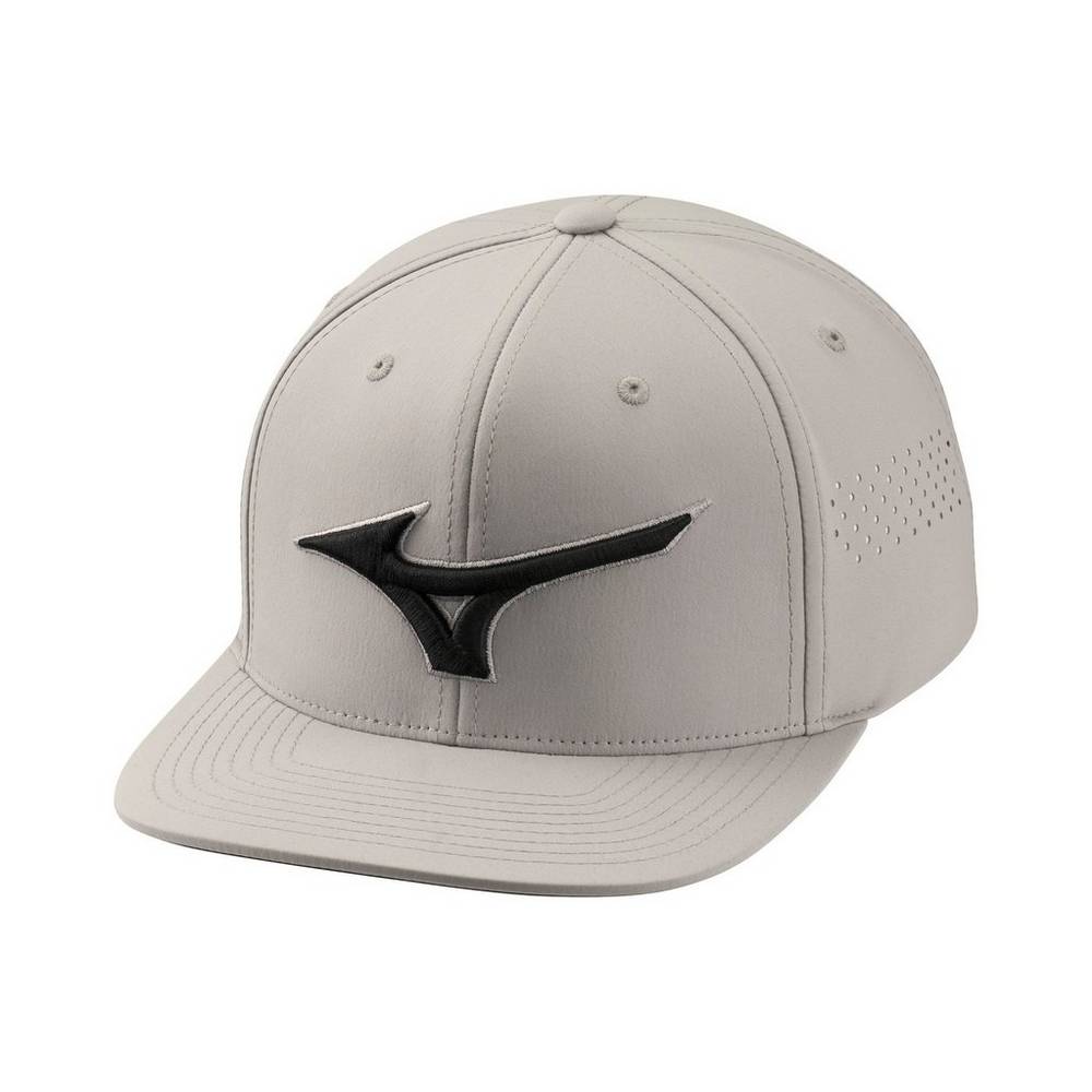 Mizuno Tour Flat Snapback Férfi Kalapok Szürke GIC136928